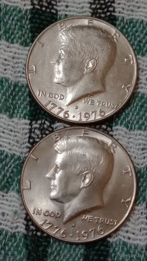 США пол доллара 1976 D
