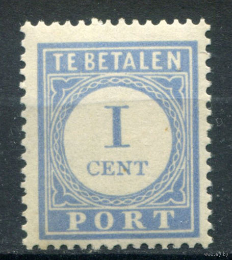 Нидерланды - 1912/34г. - porto, перфорация 13 1/2:12 3/4, 1 с - 1 марка - MLH. Без МЦ!