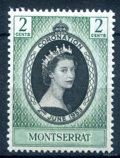 Британские колонии - Монтсеррат - 1953г. - коронация королевы Елизаветы II - 1 марка - полная серия, MNH [Mi 128]. #2-Bc-52-A-2