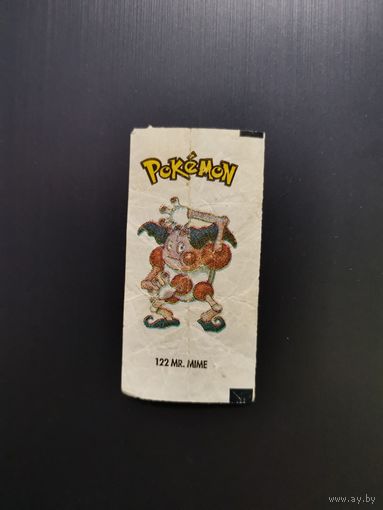 Pokemon вкладыш от жвачки покемон