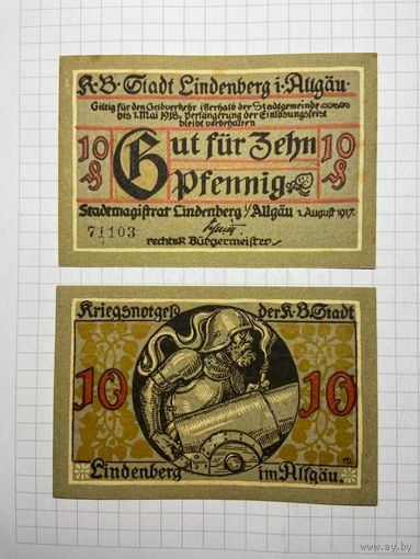 Нотгельд 10 пфеннигов Германия-3012