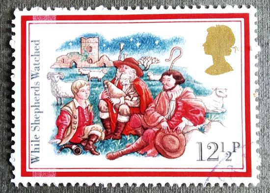 Марка Великобритания 1982 год Рождество