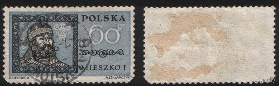 Польша (Mi)PL1232 памятная 60 грош 1961 год сер.(Известные поляки) - Мешко I (U) (a1-01 ТОРГ/ВАША ЦЕНА
