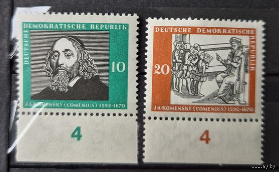 Германия, ГДР 1958 г. Mi.643-644 MNH** полная серия