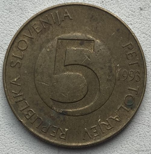 Словения 5 толларов 1993 г.