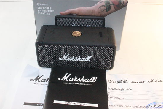 Беспроводная колонка Marshall Emberton (черный),Оригинал, гарантия до 22 декабря 2025