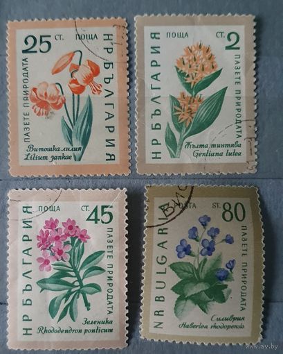 Болгария цветы 4шт