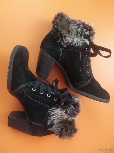 Еврозима сапоги замшевые ботильоны полусапожки 37.