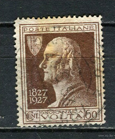 Королевство Италия - 1927 - Алессандро Вольта 60C - [Mi.261] - 1 марка. Гашеная.  (Лот 20HP)-T2P40