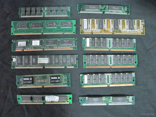 Планки памяти ретро.12 шт.