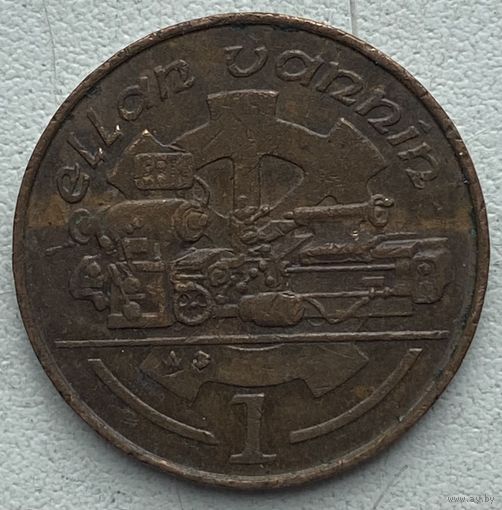 Остров Мэн 1 пенни 1989 г.