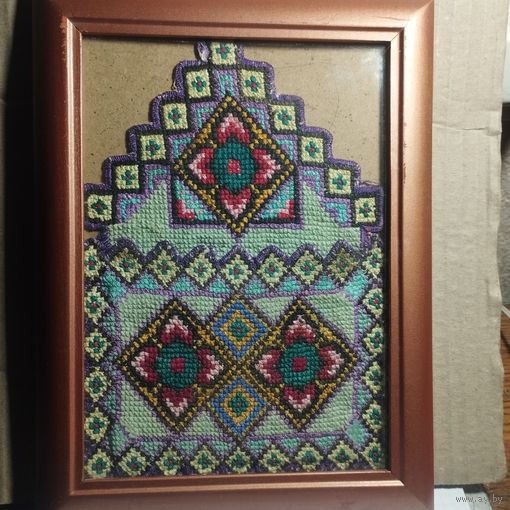 Старинная вышивка панно крестиком