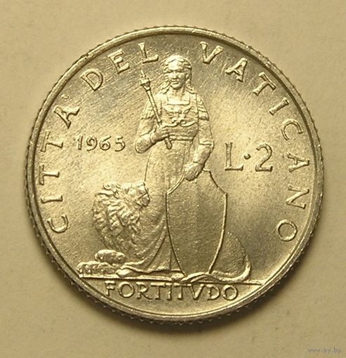 Ватикан, 2 Лира 1965 FORTITUDO