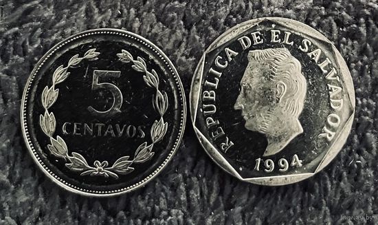 Сальвадор 5 сентаво 1994 UNC