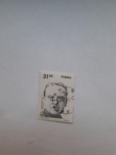 Марки Польша Лауреат Нобелевской премии по литературе 1980 Ч Милош