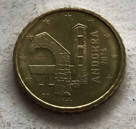 Андорра 10 евроцентов 2014 - первый год чекана!