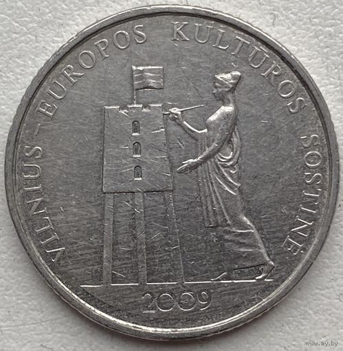 Литва 1 лит 2009 г. Вильнюс - культурная столица Европы