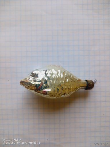 Ёлочная игрушка рыбка ссср