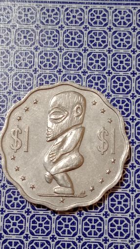 Острова Кука 1 доллар 1987