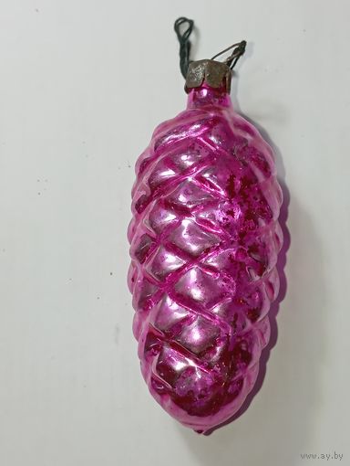 Ёлочная игрушка -  шишка , СССР. ,