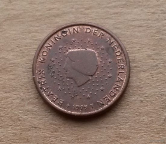 Нидерланды, 1 евроцент 1999 г., Беатрикс (1980-2013)