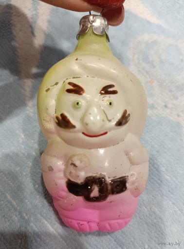 Елочные игрушки, стекло, бармалей