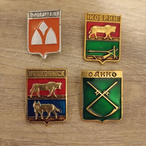 Значок СССР города Беларусь (Могилёв, Сенно, Волковыск, Кобрин)