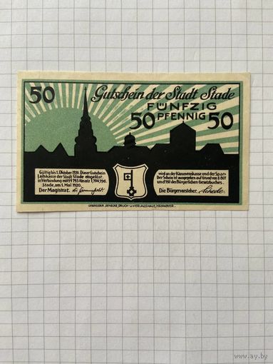 50 пфенигов (нотгельды) г. Германия.-2912