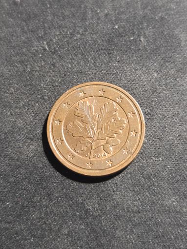 Германия 2 евроцента 2014 J