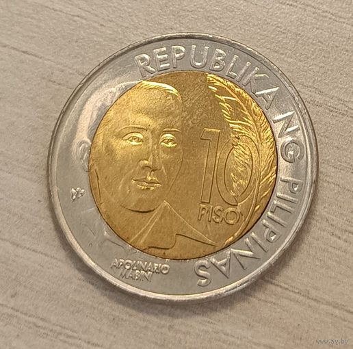 Филиппины 10 писо 2014 год, "150 лет со дня рождения Аполинарио Мабини" UNC