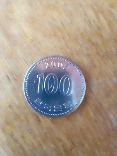 Монеты. Азия Ю.Корея 100 вон 2002 г.