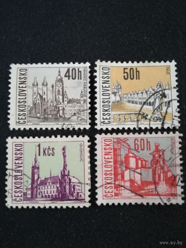 Чехословакия 1966. Города Чехословакии. Полная серия