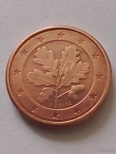 Германия.1 евроцент 2002 г.D