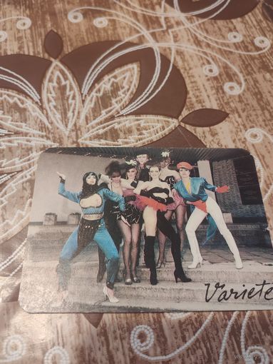 Календарик,варьете,прибалтика,1990