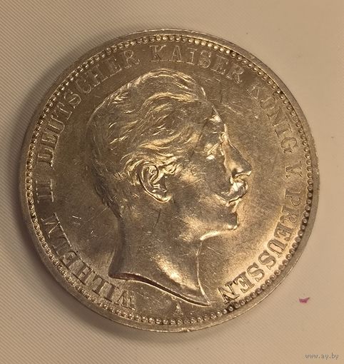 3 марки 1911 Пруссия Вильгельм
