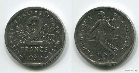 Франция. 2 франка (1980)