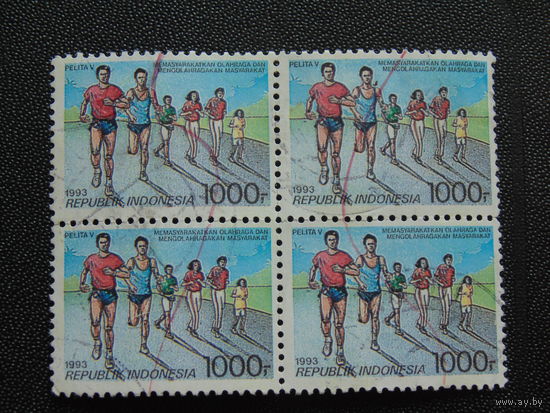 Индонезия  1993 г. Спорт.