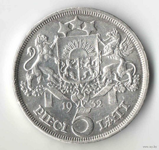 Латвия 5 лат 1932