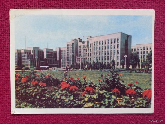 Минск. Дом правительства. Ананьины 1965 г. Чистая.
