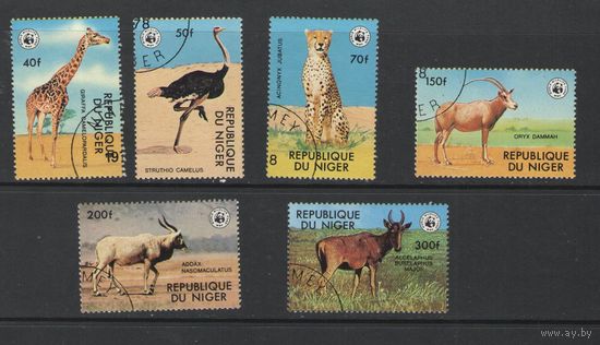 Марки Нигера. Фауна (WWF). 1978г.