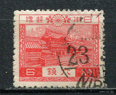 Японская империя - 1926/1932 - Храм Никко Тосё-гу 6S - [Mi.178] - 1 марка. Гашеная.  (Лот 73GR)-T41P35