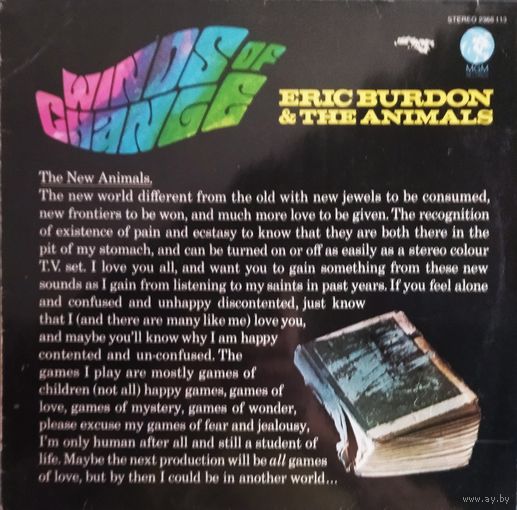 Eric Burdon + The Animals /Wings Of Change/1967, MGM, LP, Germany