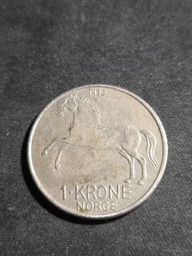 Норвегия 1 крона 1973