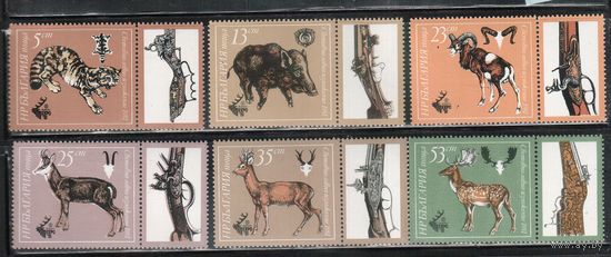 Болгария-1981, (Мих.2996-3001) , **   , Фауна, Охота (полная серия)
