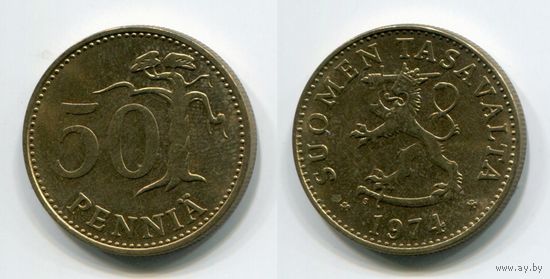 Финляндия. 50 пенни (1974, XF)
