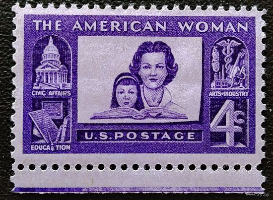 Марка США 1960 год Американские женщины