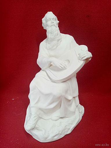 С рубля без мц. статуэтка "Гусляр", 30х16х16см. 1.3кг. коробка 6.7р.