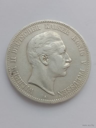 5 марок 1902, Германская империя, серебро.