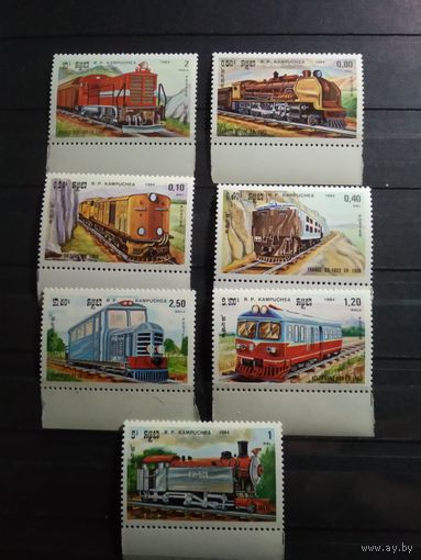 Камбоджа 1984 г. Железная дорога.