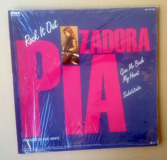 PIA ZADORA - Rock It Out  (1985 GERMANY 12" maxi single ПРОЗРАЧНЫЙ ВИНИЛ)